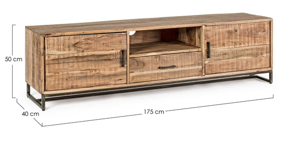 Modern TV Stand with 2 Doors and 1 Drawer for Living Room W175