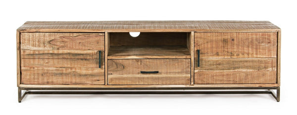 Modern TV Stand with 2 Doors and 1 Drawer for Living Room W175
