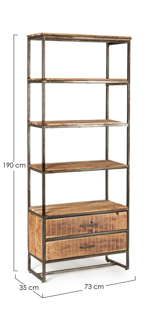 Modern Shelving Unit with Drawers for Storage and Display