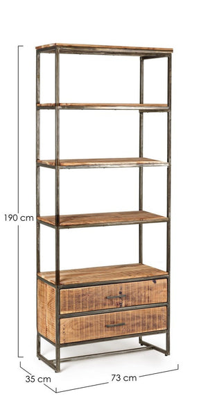 Modern Shelving Unit with Drawers for Storage and Display