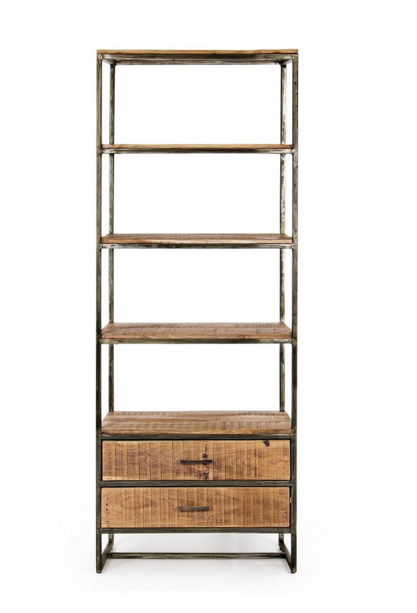 Modern Shelving Unit with Drawers for Storage and Display