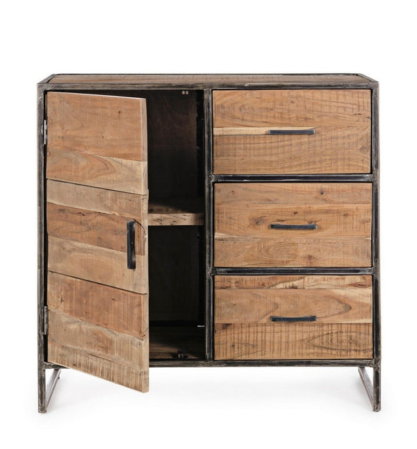 Modern Sideboard with 1 Door and 3 Drawers for Compact Storage