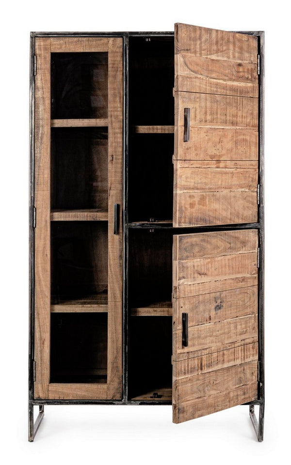 Modern Display Cabinet with 3 Doors for Storage and Showcase