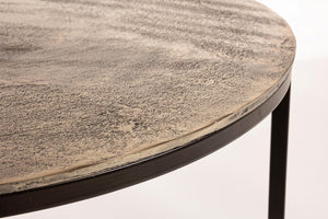 Modern Set of 2 Round Coffee Tables for Living Room D80/D60