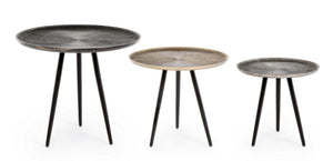Modern Set of 3 Round Nesting Coffee Tables D49/D41/D33