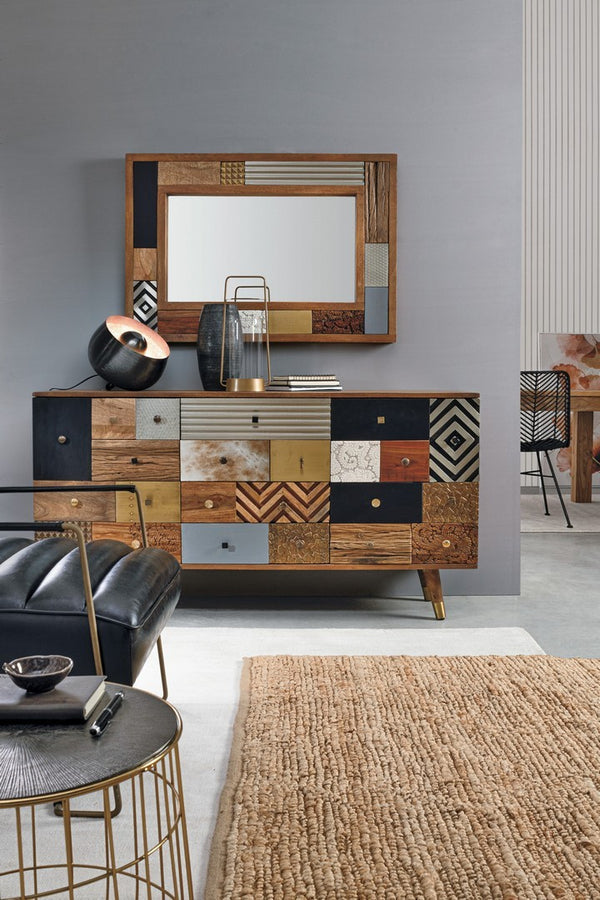 Modern Wall Mirror with Frame for Home Décor