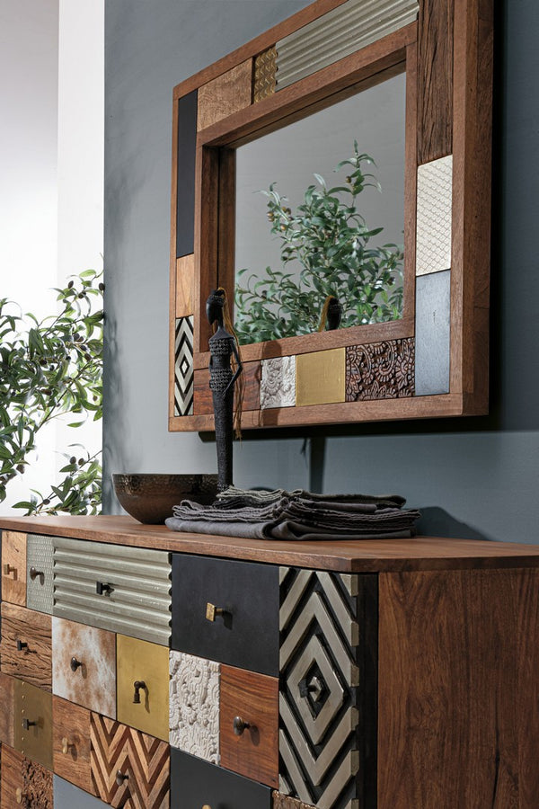 Modern Wall Mirror with Frame for Home Décor