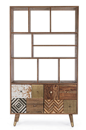 Modern Shelving Unit with 2 Doors for Storage and Display