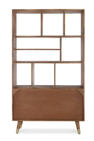 Modern Shelving Unit with 2 Doors for Storage and Display
