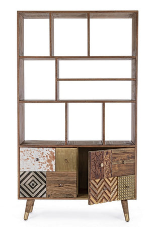 Modern Shelving Unit with 2 Doors for Storage and Display