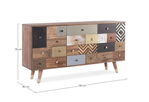 Modern Sideboard with 2 Doors and 4 Drawers for Organized Storage