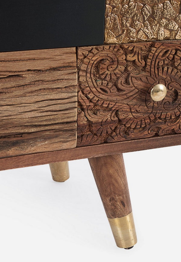 Modern Sideboard with 2 Doors and 4 Drawers for Organized Storage