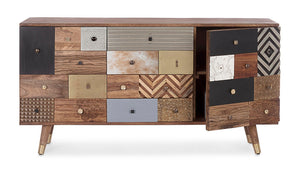 Modern Sideboard with 2 Doors and 4 Drawers for Organized Storage