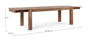Modern Large Extendable Dining Table for Gatherings