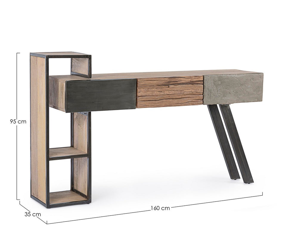 Modern Console Table with 3 Drawers for Entryway