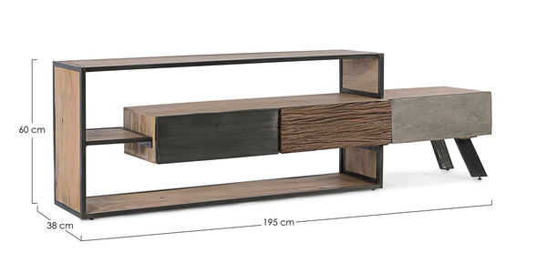 Modern TV Stand with 3 Drawers for Living Room W195