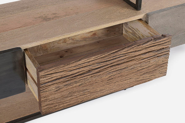Modern TV Stand with 3 Drawers for Living Room W195