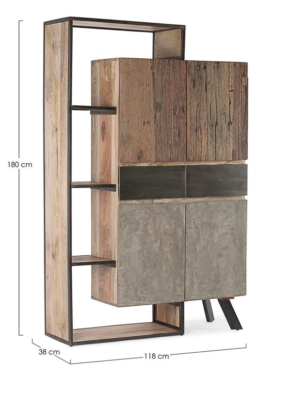 Modern Storage Cabinet with 2 Doors and 2 Drawers