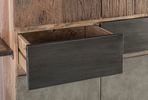 Modern Storage Cabinet with 2 Doors and 2 Drawers