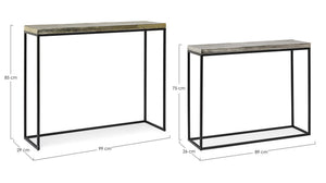 Modern Set of 2 Console Tables for Entryway and Living Room