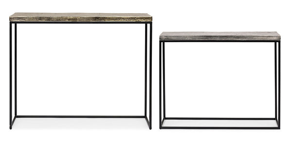 Modern Set of 2 Console Tables for Entryway and Living Room