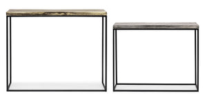 Modern Set of 2 Console Tables for Entryway and Living Room