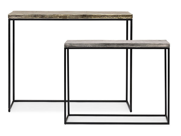 Modern Set of 2 Console Tables for Entryway and Living Room