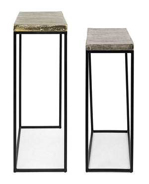 Modern Set of 2 Console Tables for Entryway and Living Room