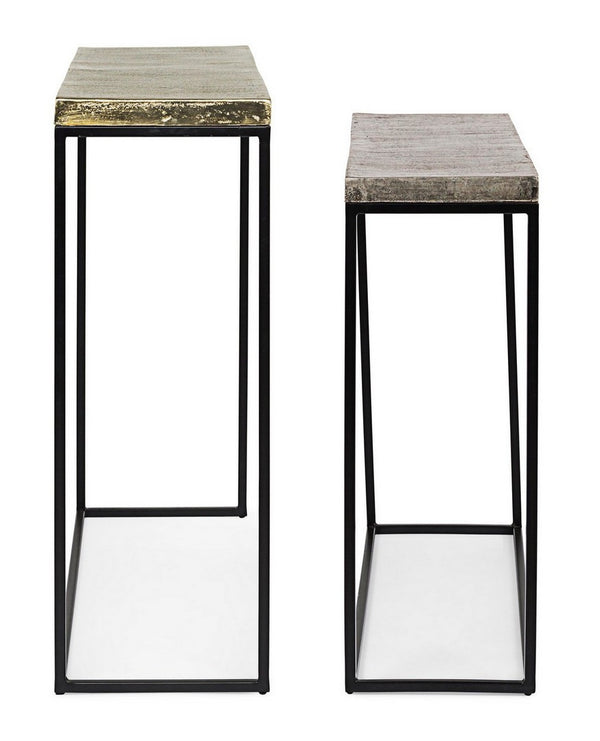 Modern Set of 2 Console Tables for Entryway and Living Room