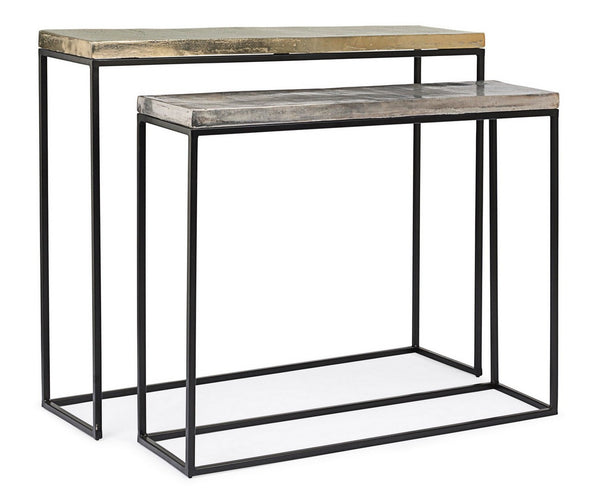 Modern Set of 2 Console Tables for Entryway and Living Room