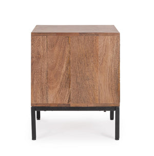 Modern Nightstand with 2 Drawers for Bedroom Storage