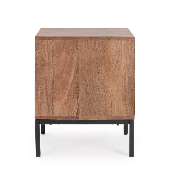 Modern Nightstand with 2 Drawers for Bedroom Storage