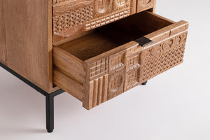 Modern Nightstand with 2 Drawers for Bedroom Storage