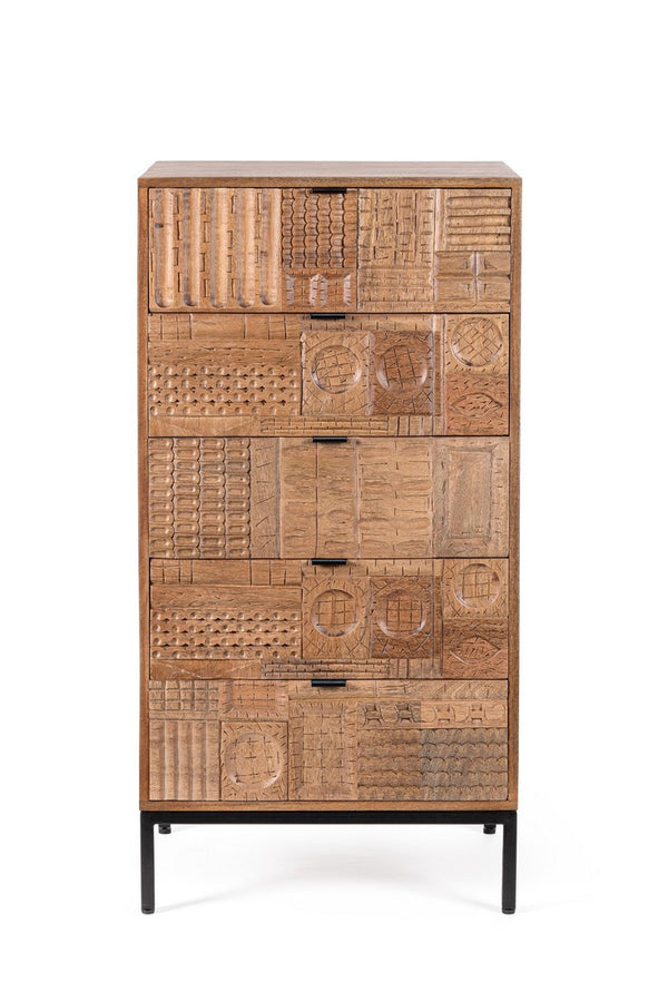 Modern 5-Drawer Chest for Compact Storage