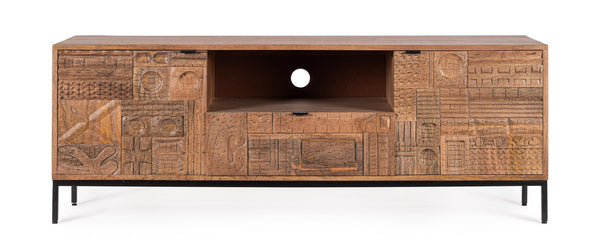 Modern TV Stand with 2 Doors and 1 Drawer for Living Room W140