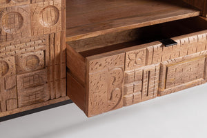 Modern TV Stand with 2 Doors and 1 Drawer for Living Room W140
