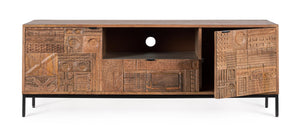 Modern TV Stand with 2 Doors and 1 Drawer for Living Room W140