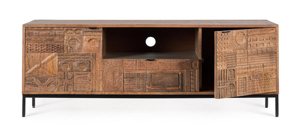 Modern TV Stand with 2 Doors and 1 Drawer for Living Room W140