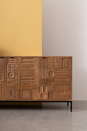 Modern 3-Door Sideboard Cabinet for Storage