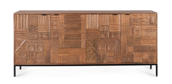 Modern 4-Door Sideboard Cabinet for Spacious Storage