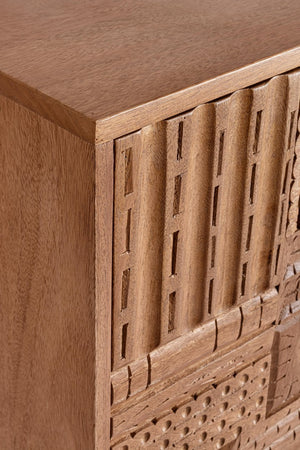 Modern 4-Door Sideboard Cabinet for Spacious Storage