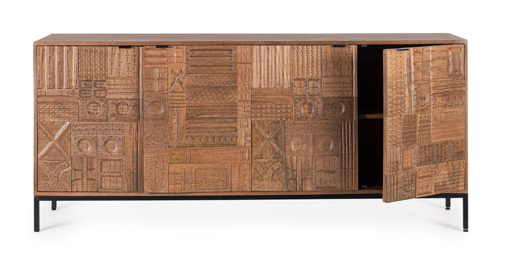 Modern 4-Door Sideboard Cabinet for Spacious Storage