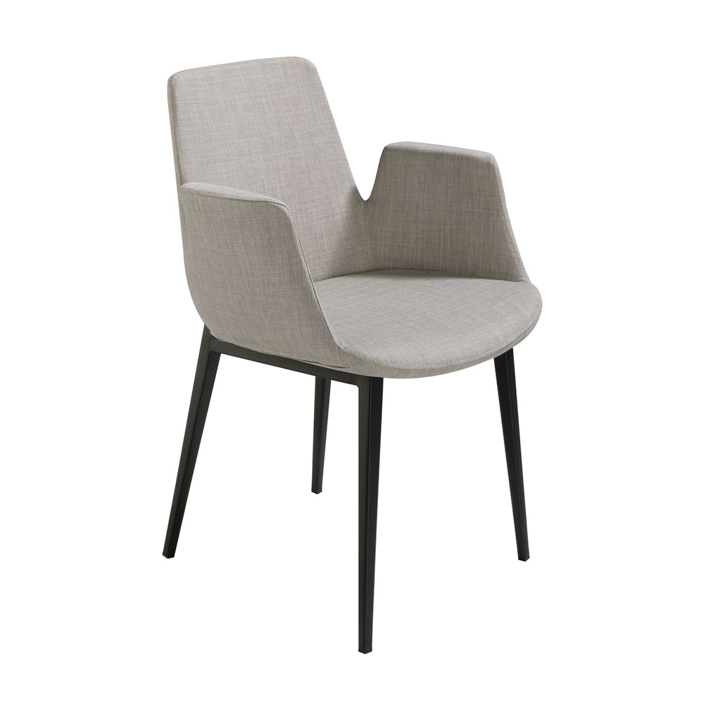 Chair in gray fabric