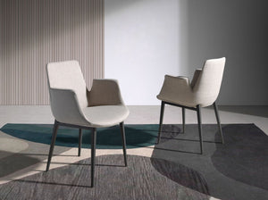 Chair in gray fabric