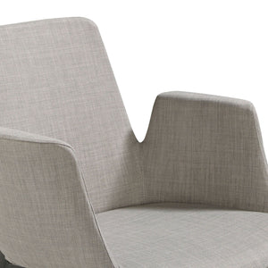 Chair in gray fabric