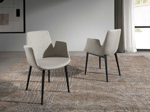 Chair in gray fabric