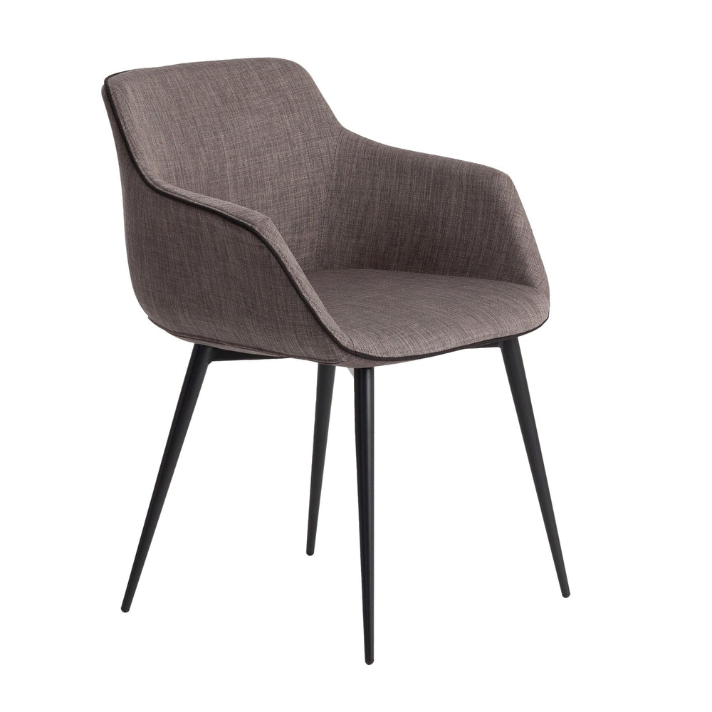 Chair in dark gray fabric