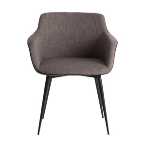 Chair in dark gray fabric