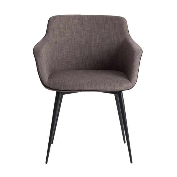 Chair in dark gray fabric