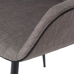 Chair in dark gray fabric